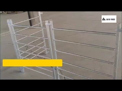 Galvanizli kaynaklı boru sığır çit paneli 8FT At çiftliği çit paneli