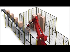 Endüstriyel Çelik Metal Tel Ağ Çitleri Robot Güvenlik Çitleri 1,8M