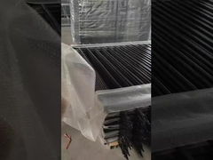 5'X8' Metal Tubular Çelik Çit Siyah Dış Çit Zenk Çelik Çit