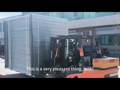 6x10ft çıkarılabilir Gümüş Beyaz Zincir Bağlantısı Geçici Çit