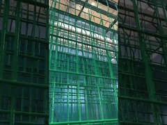 Üçgen Bahçe Kavisli 3D Çit PVC Kaplı Bağ Çit