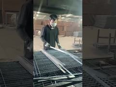 Sıcak Dip Galvanize Metal Izgara 505 Serrated Bar Güvenlik Yürüyüş Altın Izgara