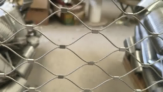 Hayvanat Bahçesi Hayvan Güvenliği Mesh Paslanmaz Çelik Halat Ağı