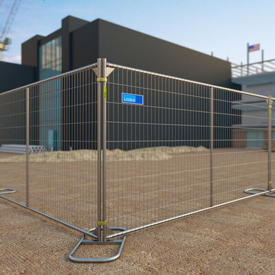 Outdoor Galvanized Heras Style Metal Temporary Building Site Security Fence