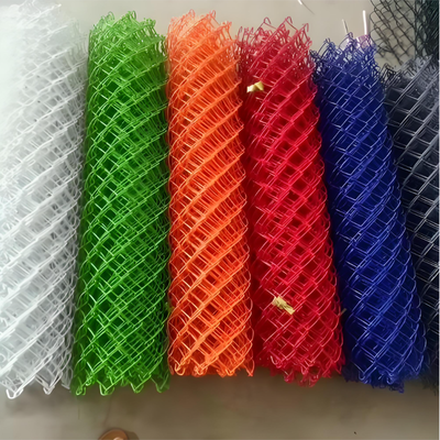 Galvanized Steel PVC Coated Chain Link Fence with 6FT Width for Outdoor Security and Safety Fencing