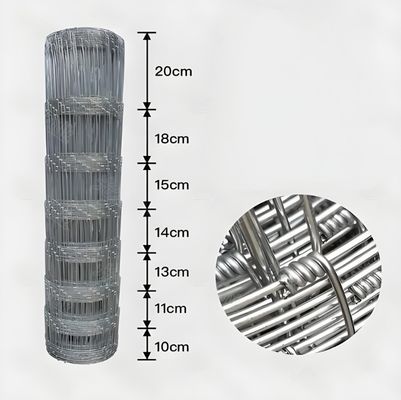 1.8M Yükseklik Galvanizli Hinge Ortak Metal Hayvanlık Çimenlik Sığır Çit Ağı Güçlü ve Sağlam Çit Çözümü için