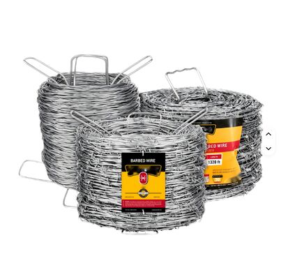 1.8mm Tel Diametri Çiftlik Çimenlik Çitler için Sıcak Diplenmiş Galvanizli Tırnak Dikenli Tel