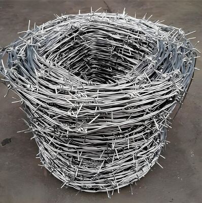 25kg Hot Dipped Galvanized Barbed Wire Coil Anti-corrosion for Farm and Ranch Security