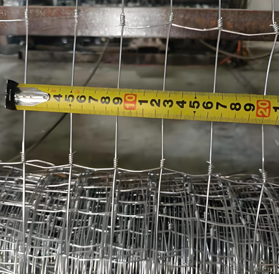2.0mm Yüksek Çekme Tel Galvanizli Sabit Düğüm Sığır Çiftliği Çit Rulosu Çiftlik için 50m Uzunluk