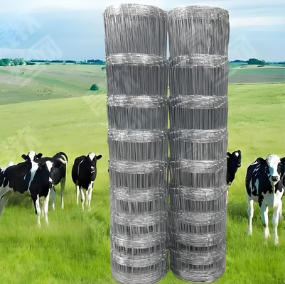 Ağır Hizmet Tipi Sıcak Daldırma Galvanizli A Sınıfı Hayvancılık Otlak Çiti 2.3m Yükseklik 50m Rulo Menteşe Eklemi Çiftlik Sınır Çiti