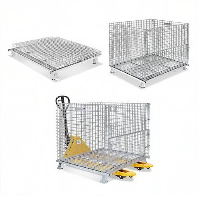Paslanmaz Çelik 316 Sıcak Daldırma Galvanizli Pas Önleyici Hasır Depolama Kafesi 1200x800x1000mm